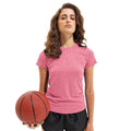 Pink Melange - Back - Tri Dri Womens-Ladies Performance Short Sleeve T-Shirt