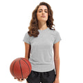 Silver Melange - Side - Tri Dri Womens-Ladies Performance Short Sleeve T-Shirt