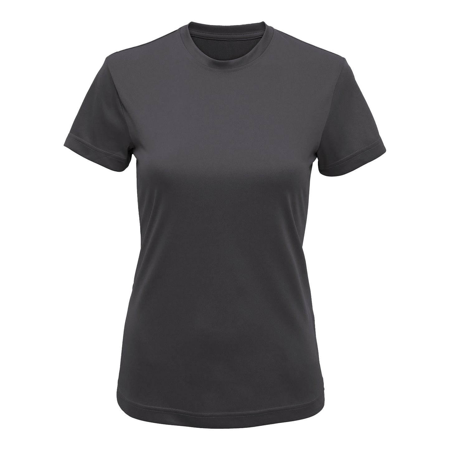 Charcoal - Front - Tri Dri Womens-Ladies Performance Short Sleeve T-Shirt