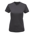 Charcoal - Front - Tri Dri Womens-Ladies Performance Short Sleeve T-Shirt