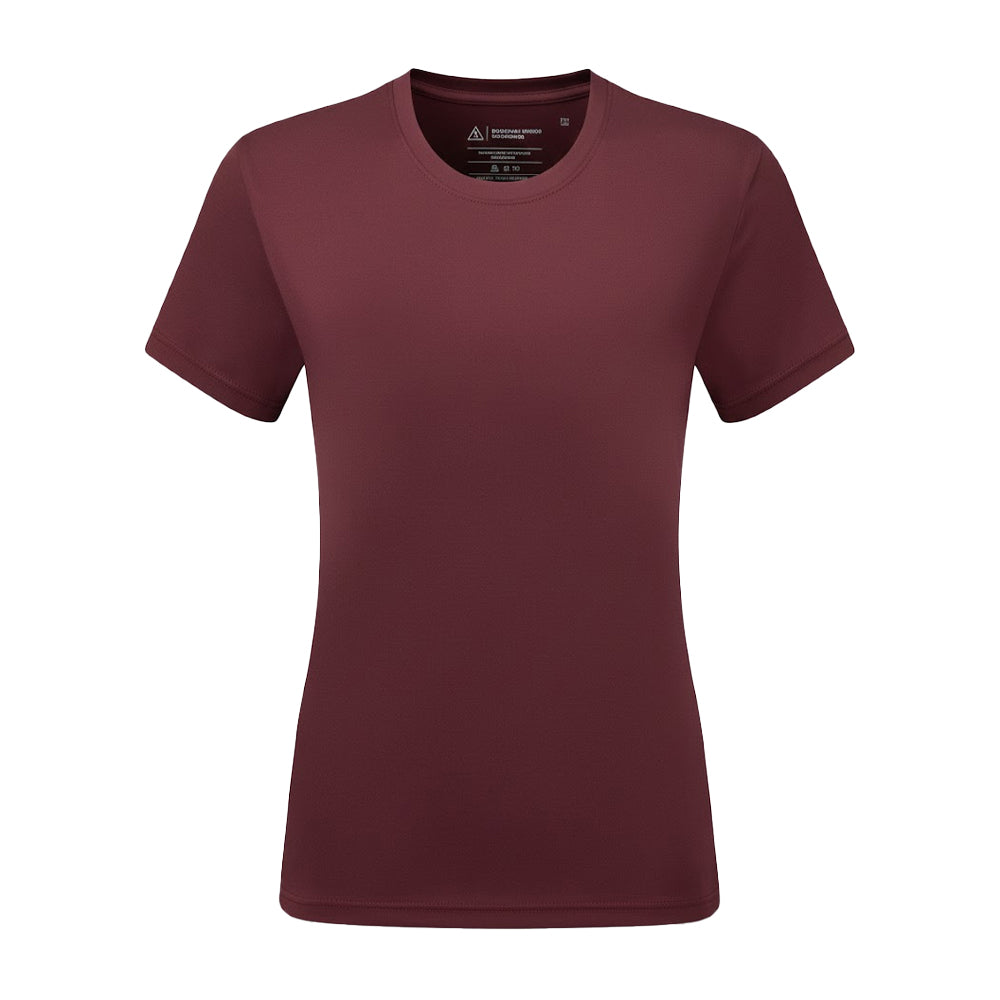 Burgundy - Front - Tri Dri Womens-Ladies Performance Short Sleeve T-Shirt