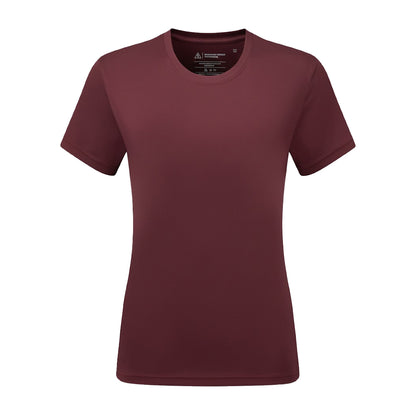 Burgundy - Front - Tri Dri Womens-Ladies Performance Short Sleeve T-Shirt