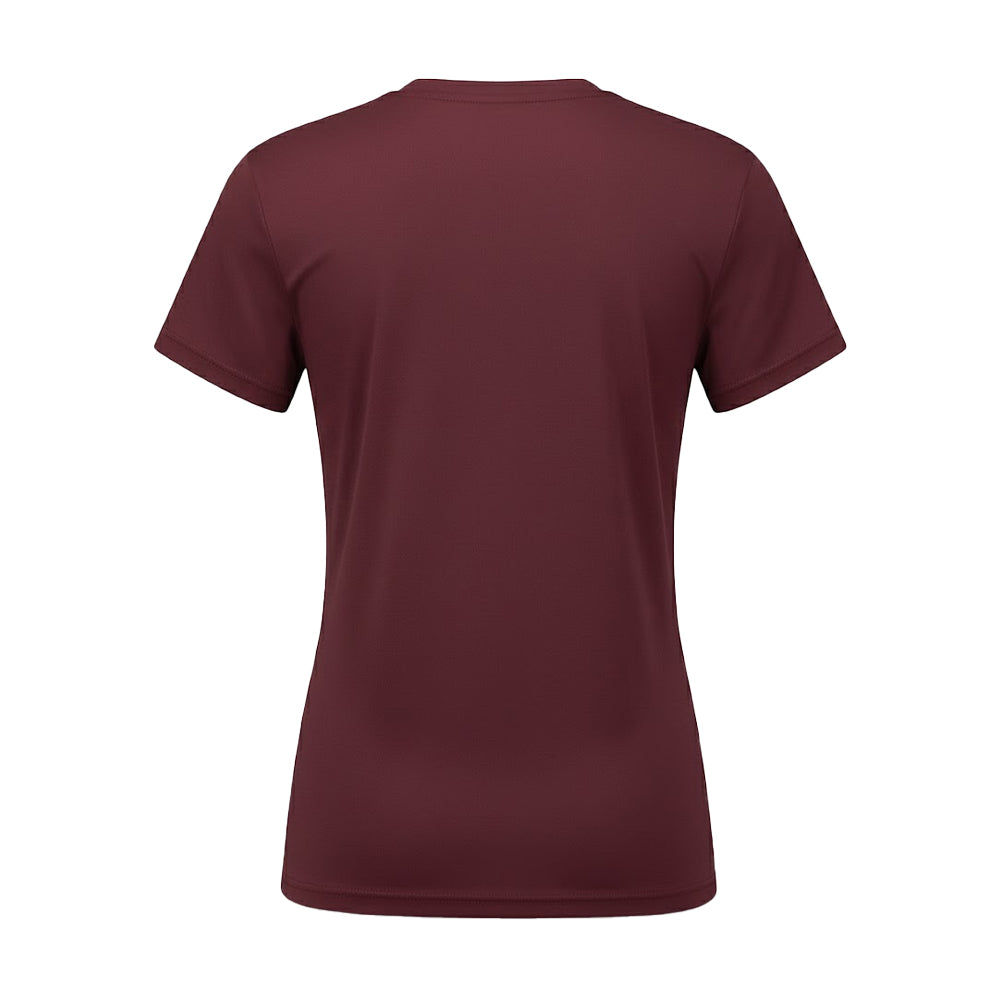 Burgundy - Back - Tri Dri Womens-Ladies Performance Short Sleeve T-Shirt