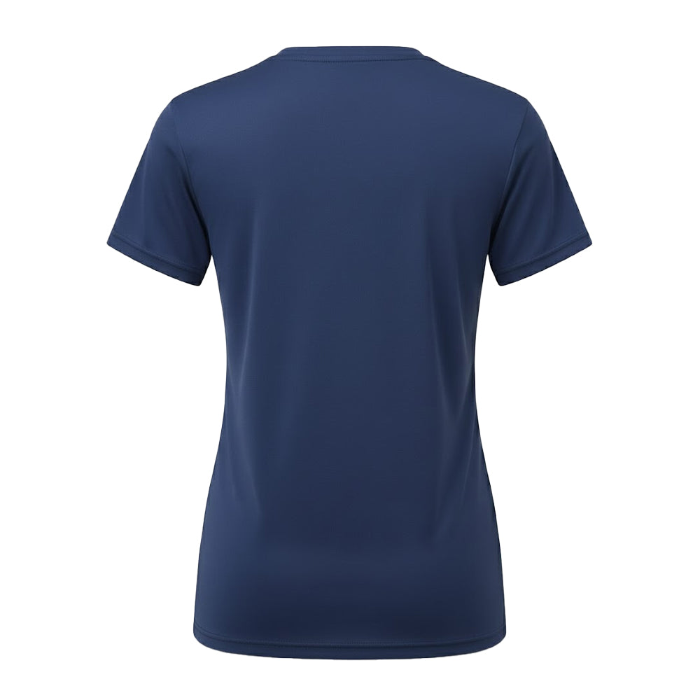 Navy - Back - Tri Dri Womens-Ladies Performance Short Sleeve T-Shirt