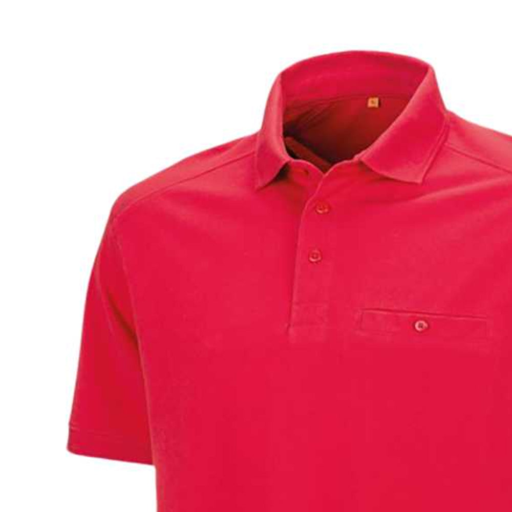 Red - Back - Result Mens Work-Guard Apex Short Sleeve Polo Shirt