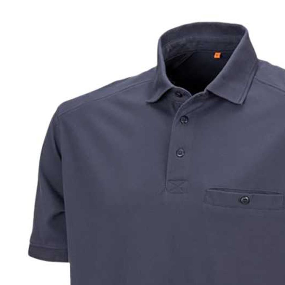 Navy - Back - Result Mens Work-Guard Apex Short Sleeve Polo Shirt