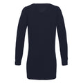 Navy - Back - Premier Womens-Ladies Longline V Neck Knitted Cardigan