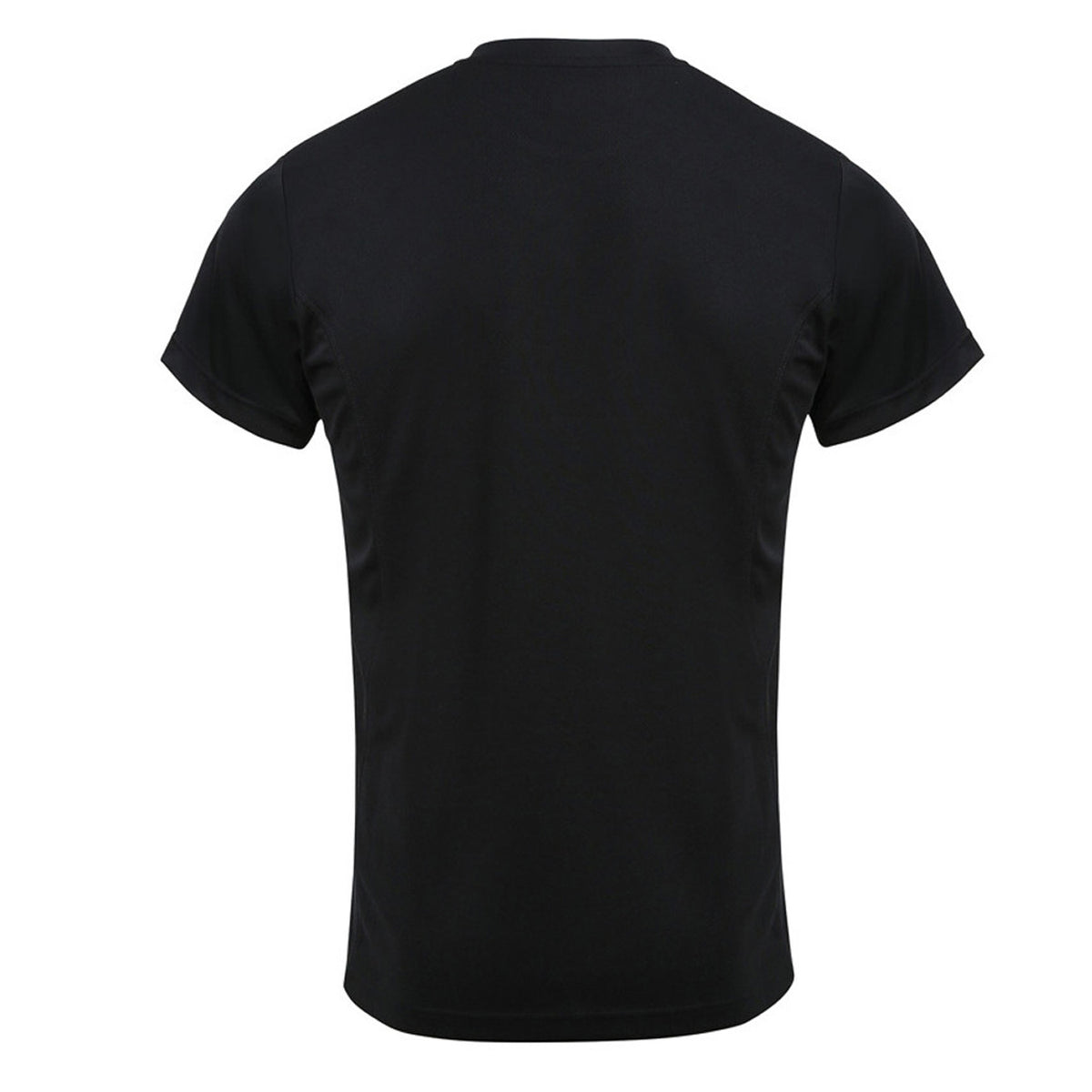 Black - Back - Premier Mens Chefs Coolchecker Short Sleeve T-Shirt