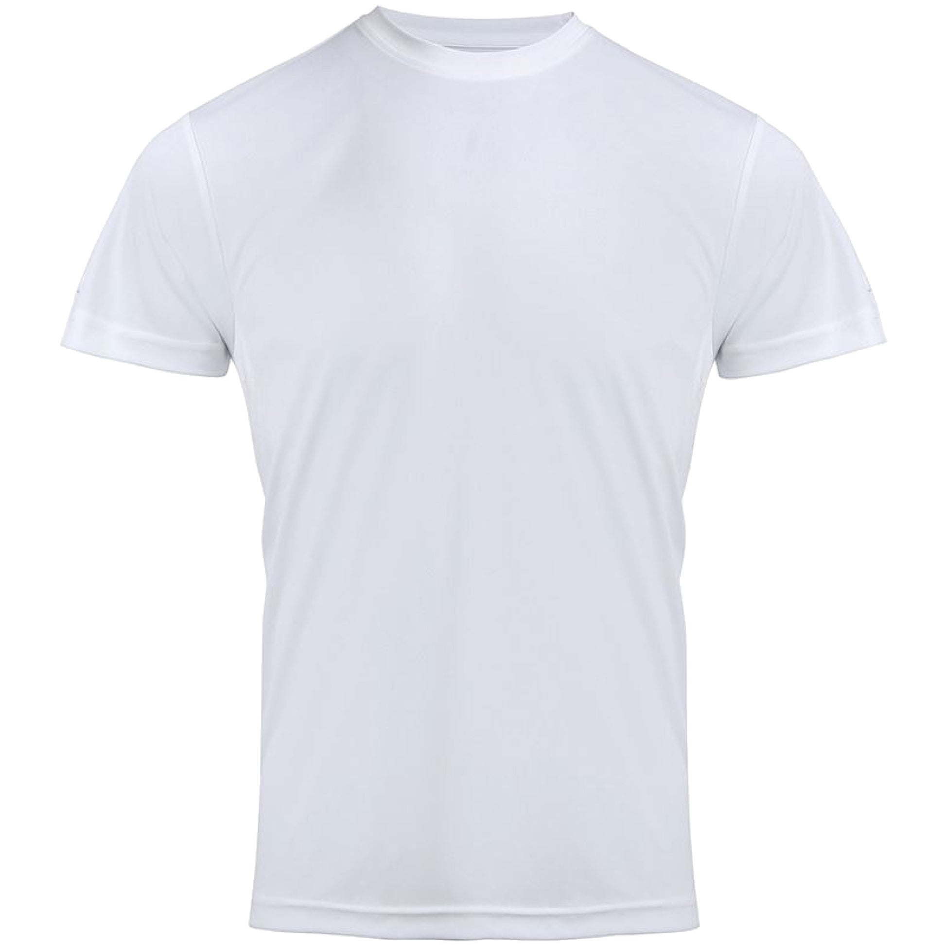 White - Front - Premier Mens Chefs Coolchecker Short Sleeve T-Shirt