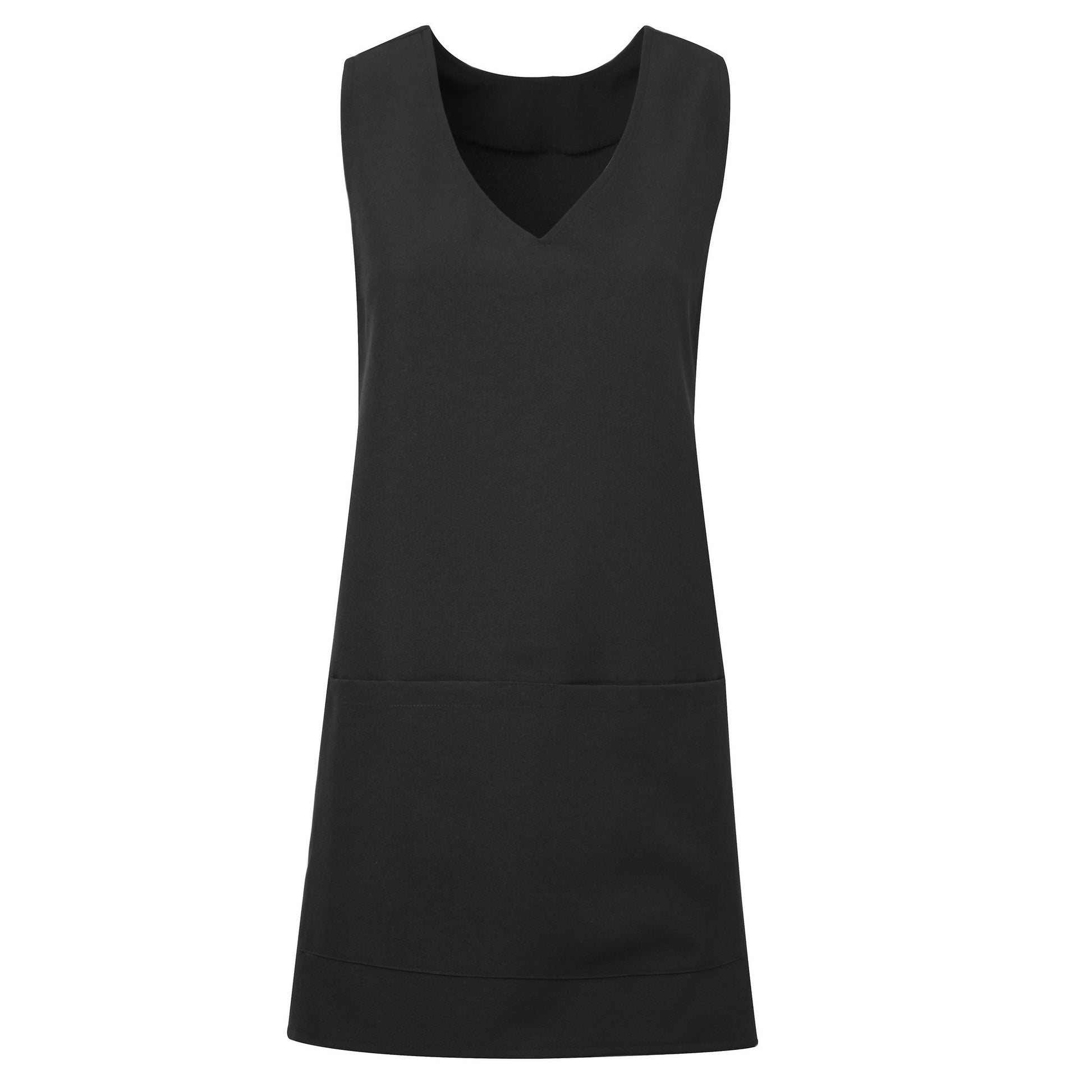 Black - Front - Premier Unisex Wrap-Around Tunic