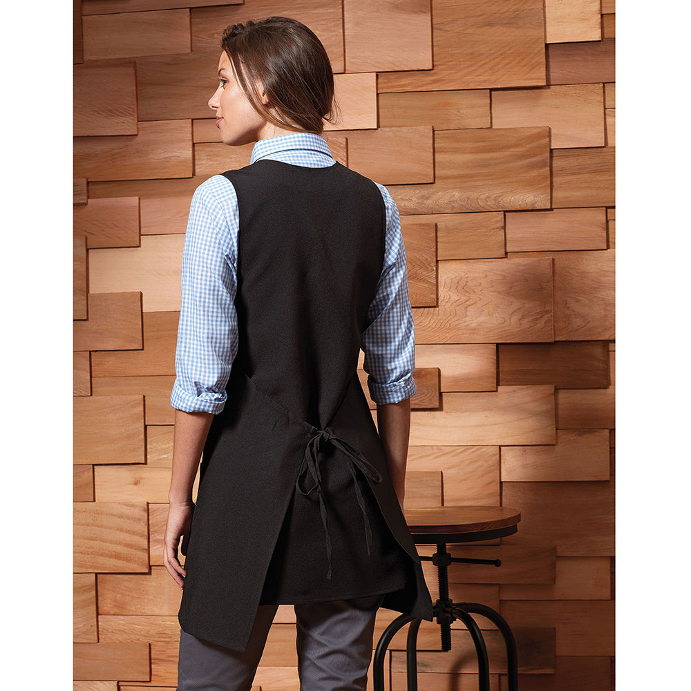 Black - Side - Premier Unisex Wrap-Around Tunic