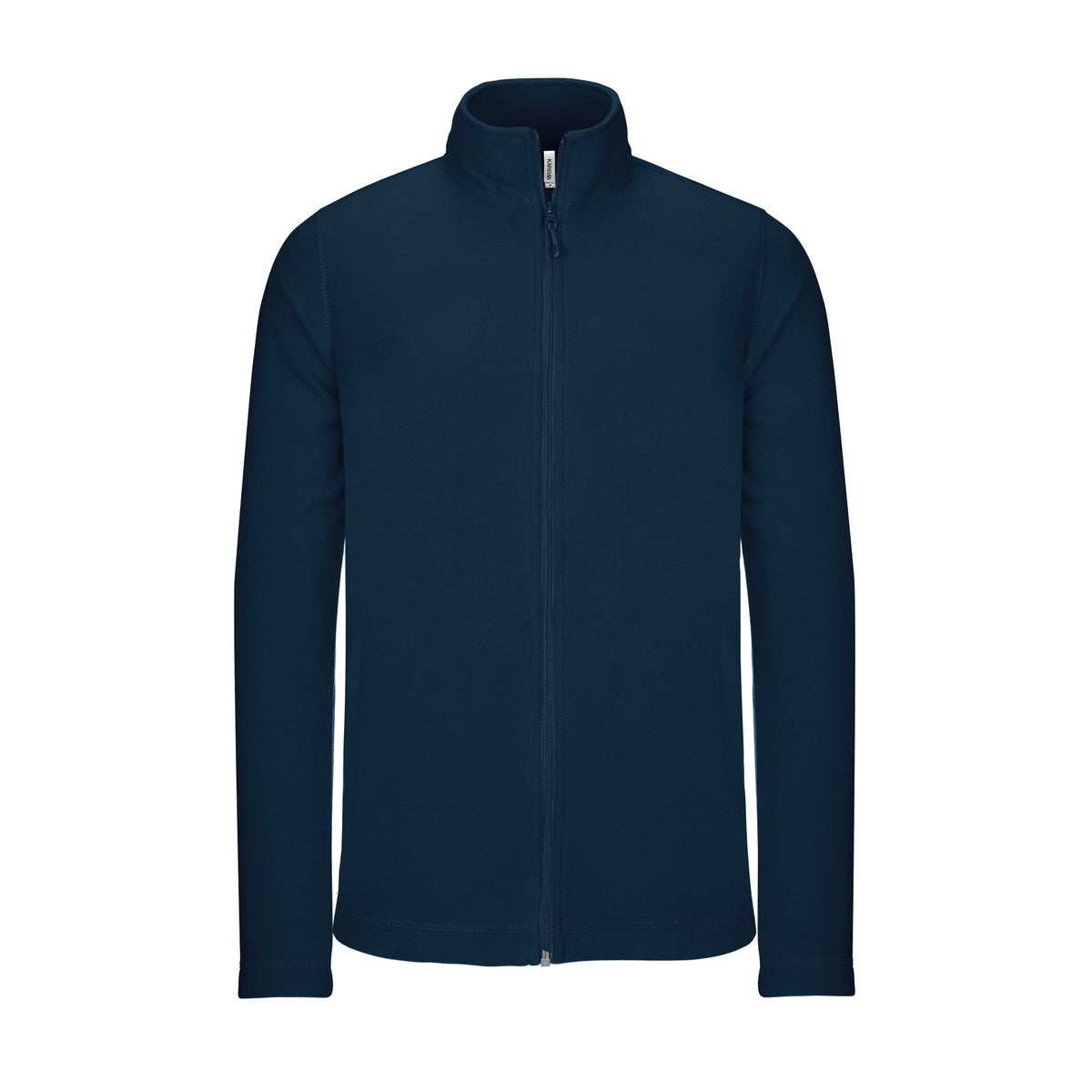 Navy - Front - Kariban Mens Full Zip Microfleece Jacket