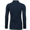 Navy - Back - Nimbus Womens-Ladies Carlington Deluxe Long Sleeve Polo Shirt