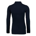 Dark Navy - Back - Nimbus Womens-Ladies Carlington Deluxe Long Sleeve Polo Shirt
