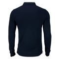 Dark Navy - Back - Nimbus Mens Carlington Deluxe Long Sleeve Polo Shirt