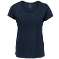 Navy - Front - Nimbus Womens-Ladies Danbury Pique Short Sleeve T-Shirt
