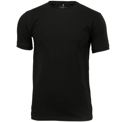 Black - Front - Nimbus Mens Danbury Pique Short Sleeve T-Shirt