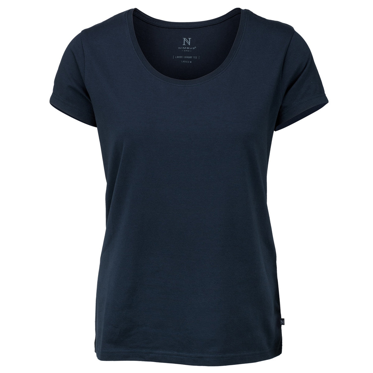 Navy - Front - Nimbus Womens-Ladies Montauk Essential Short Sleeve T-Shirt