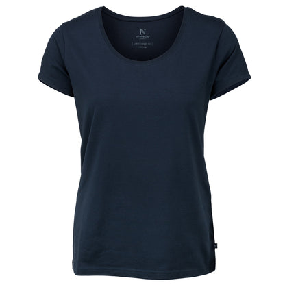 Navy - Front - Nimbus Womens-Ladies Montauk Essential Short Sleeve T-Shirt