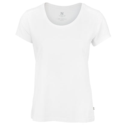 White - Front - Nimbus Womens-Ladies Montauk Essential Short Sleeve T-Shirt