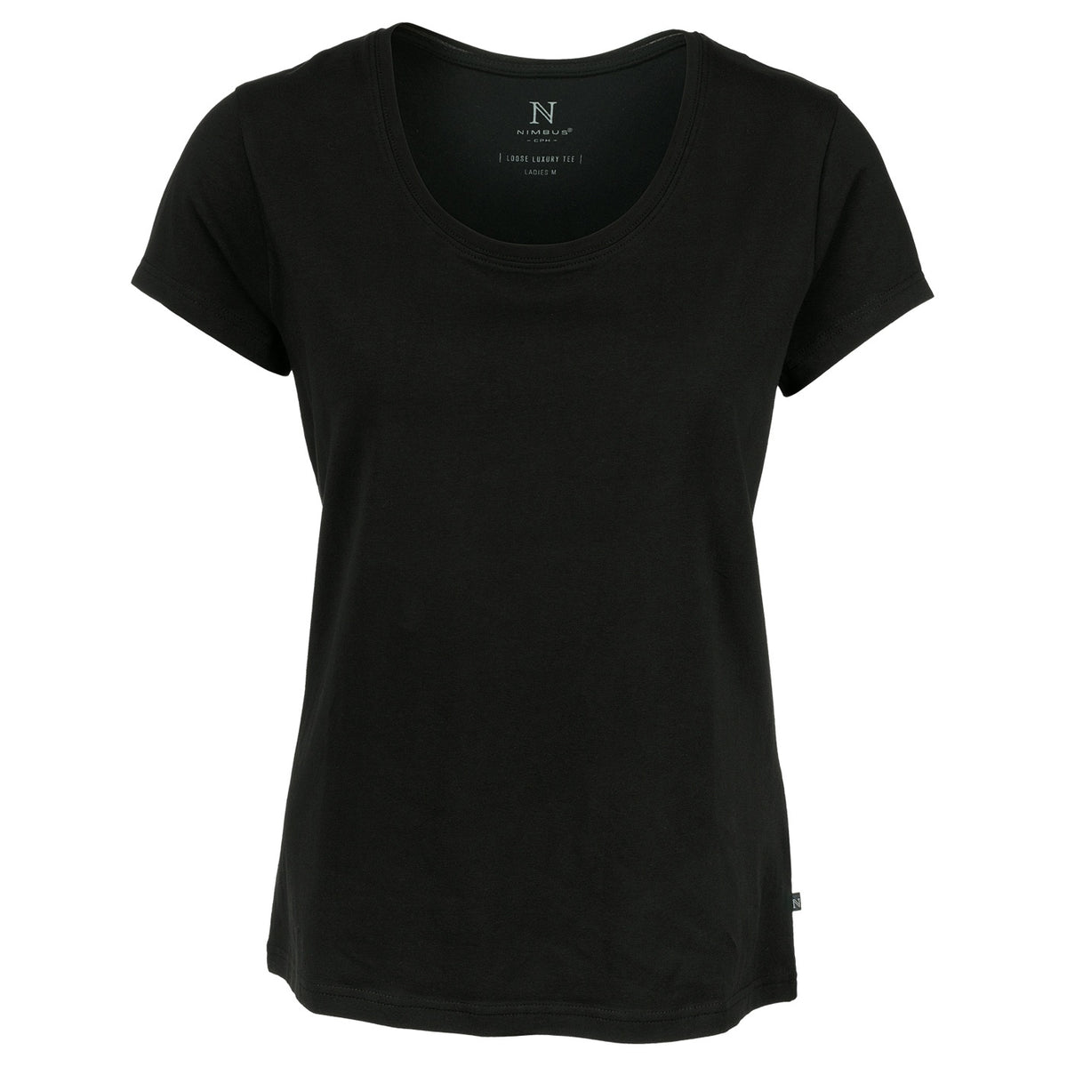 Black - Front - Nimbus Womens-Ladies Montauk Essential Short Sleeve T-Shirt