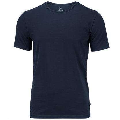 Navy - Front - Nimbus Mens Montauk Essential Short Sleeve T-Shirt