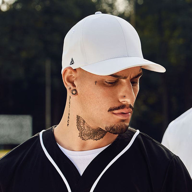 White - Back - Yupoong Flexfit Unisex Delta Waterproof Cap