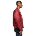 Burgundy - Lifestyle - Build Your Brand Mens Contrast Bomber Jacket