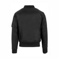 Black - Lifestyle - Build Your Brand Mens Contrast Bomber Jacket