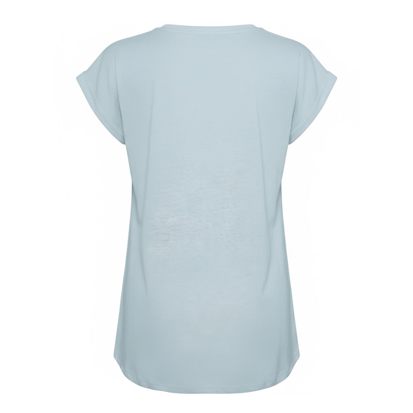Powder Blue - Back - Build Your Brand Womens-Ladies Extended Shoulder T-Shirt