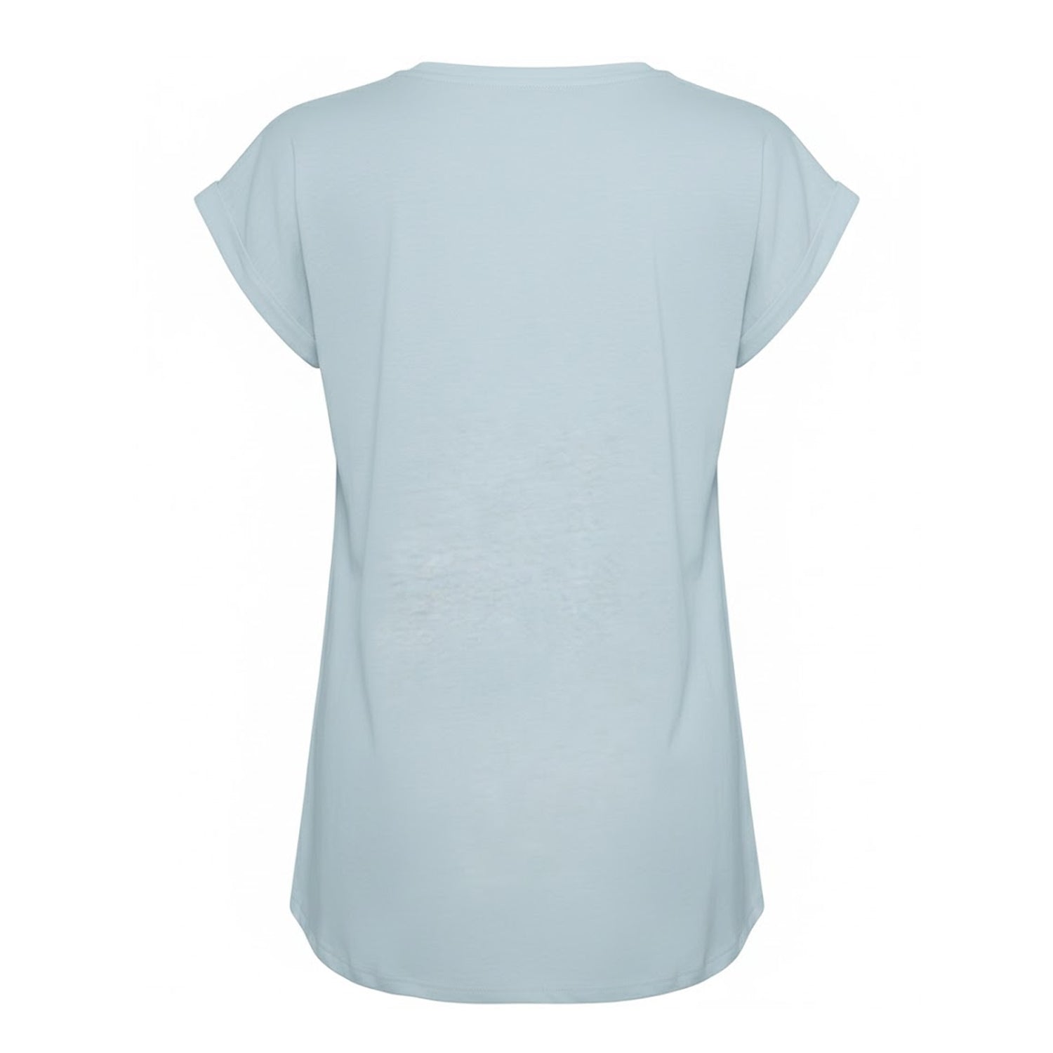Powder Blue - Back - Build Your Brand Womens-Ladies Extended Shoulder T-Shirt