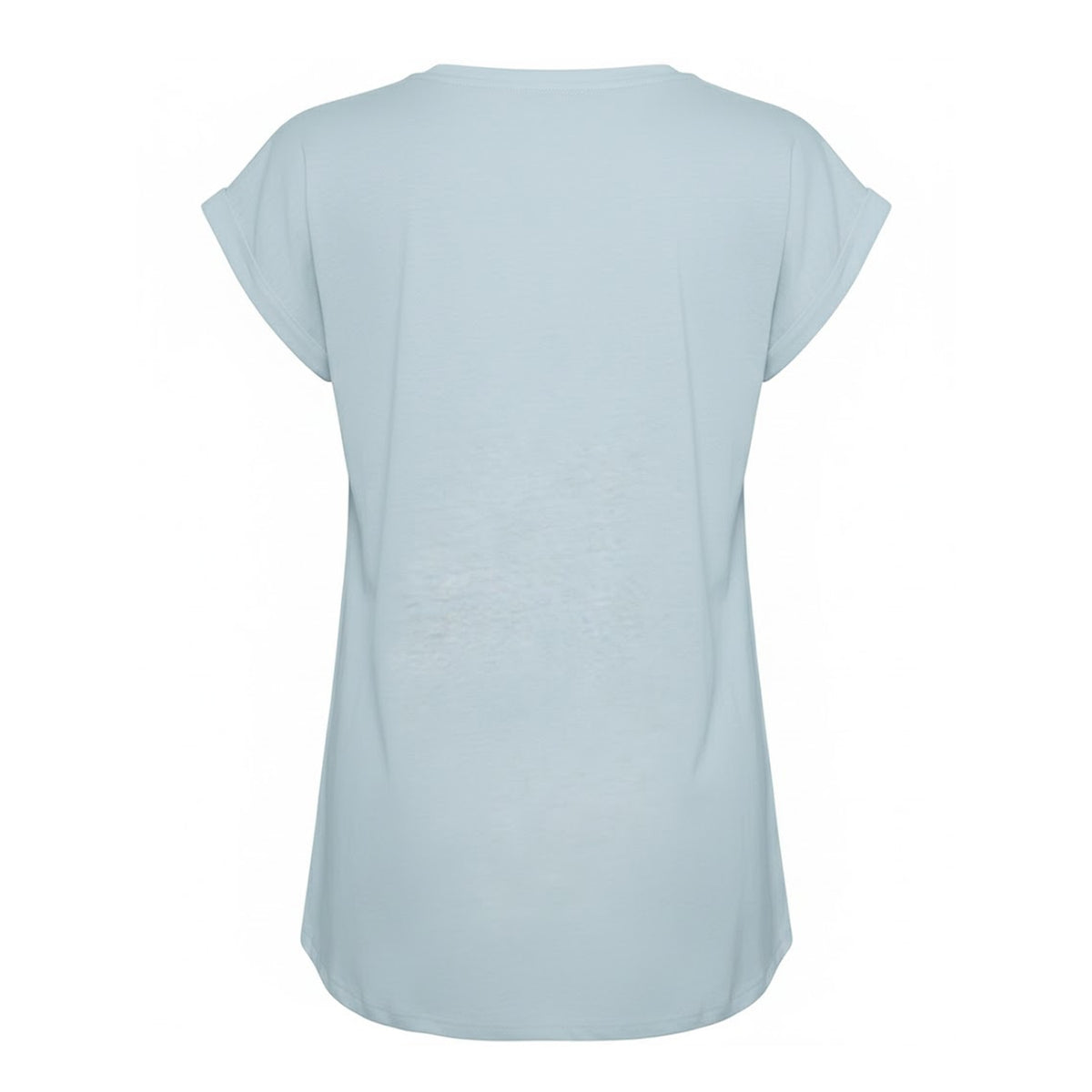 Powder Blue - Back - Build Your Brand Womens-Ladies Extended Shoulder T-Shirt