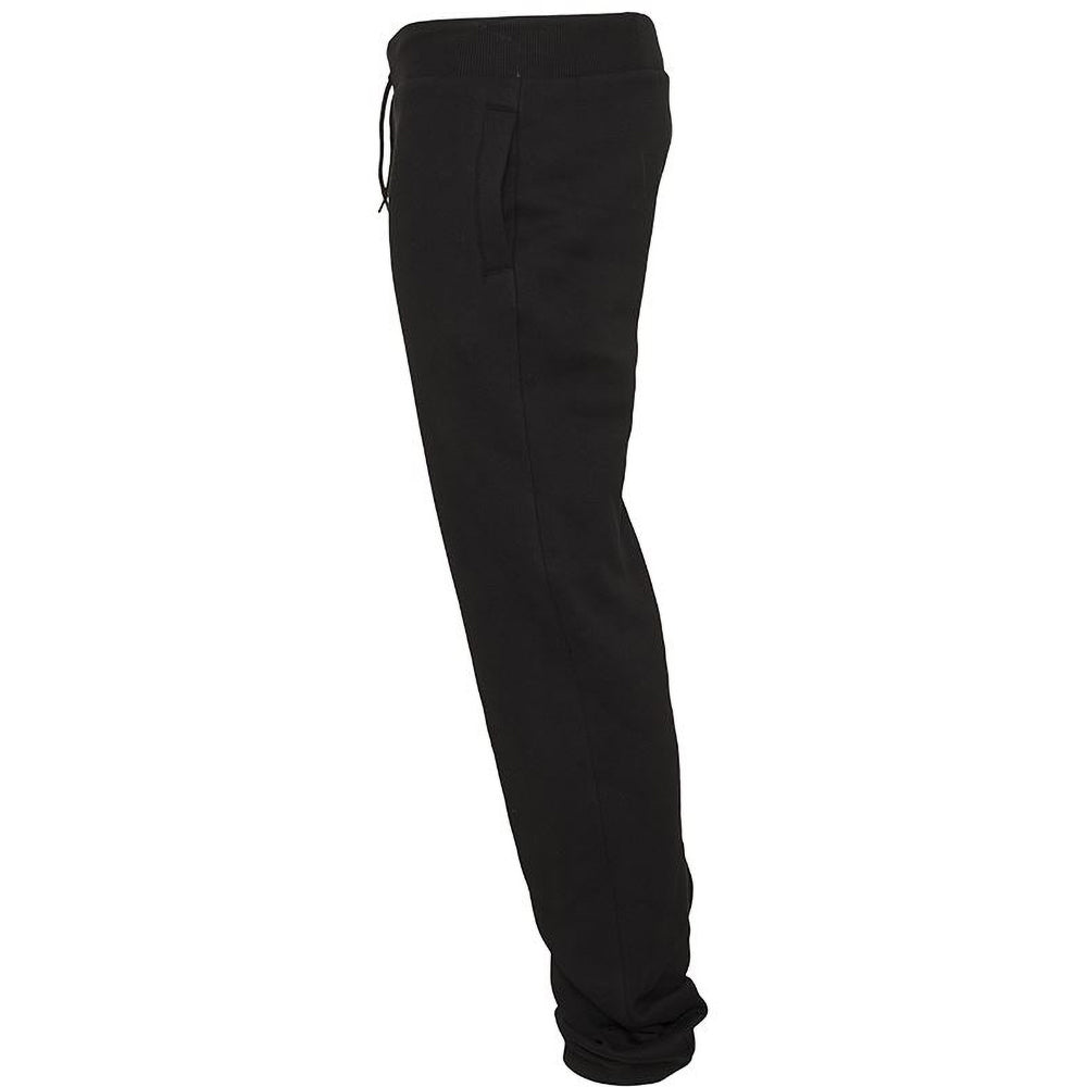 Black - Side - Build Your Brand Mens Heavy Sweatpants