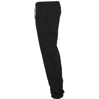 Black - Side - Build Your Brand Mens Heavy Sweatpants