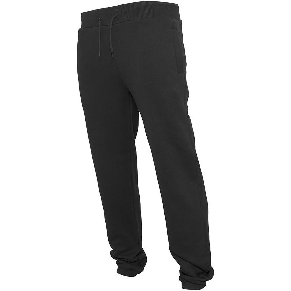 Black - Lifestyle - Build Your Brand Mens Heavy Sweatpants