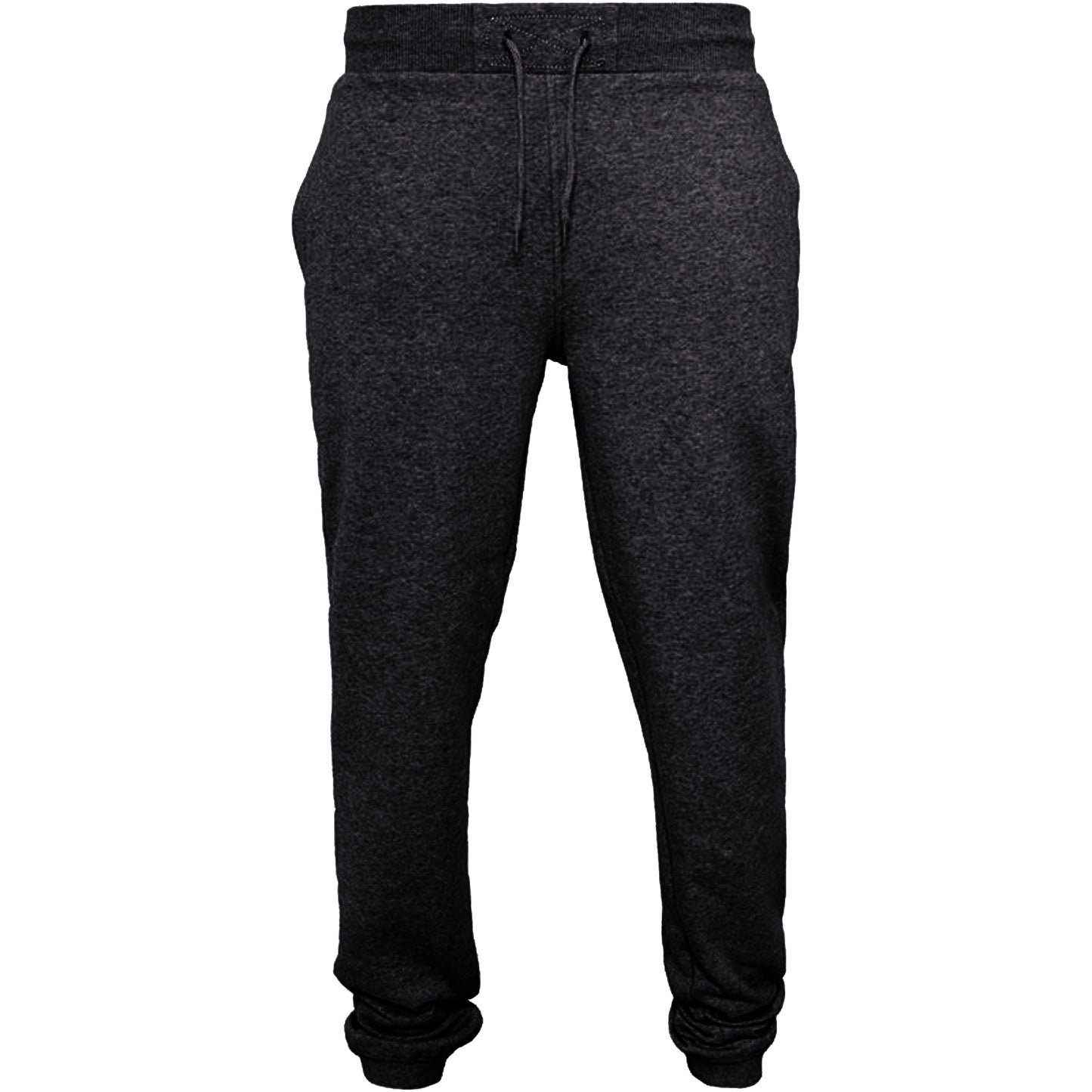 Black - Front - Build Your Brand Mens Heavy Sweatpants