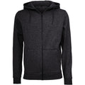 Black - Front - Build Your Brand Mens Heavy Zip Up Hoodie