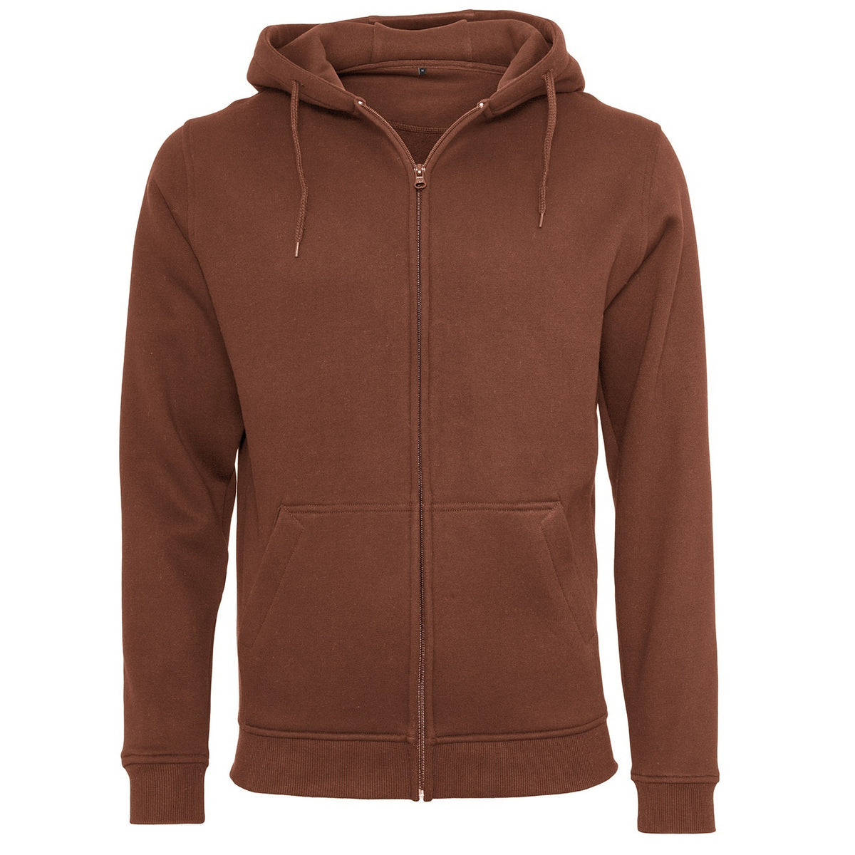Bark - Front - Build Your Brand Mens Heavy Zip Up Hoodie
