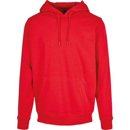 Red - Front - Build Your Brand Mens Heavy Pullover Hoodie