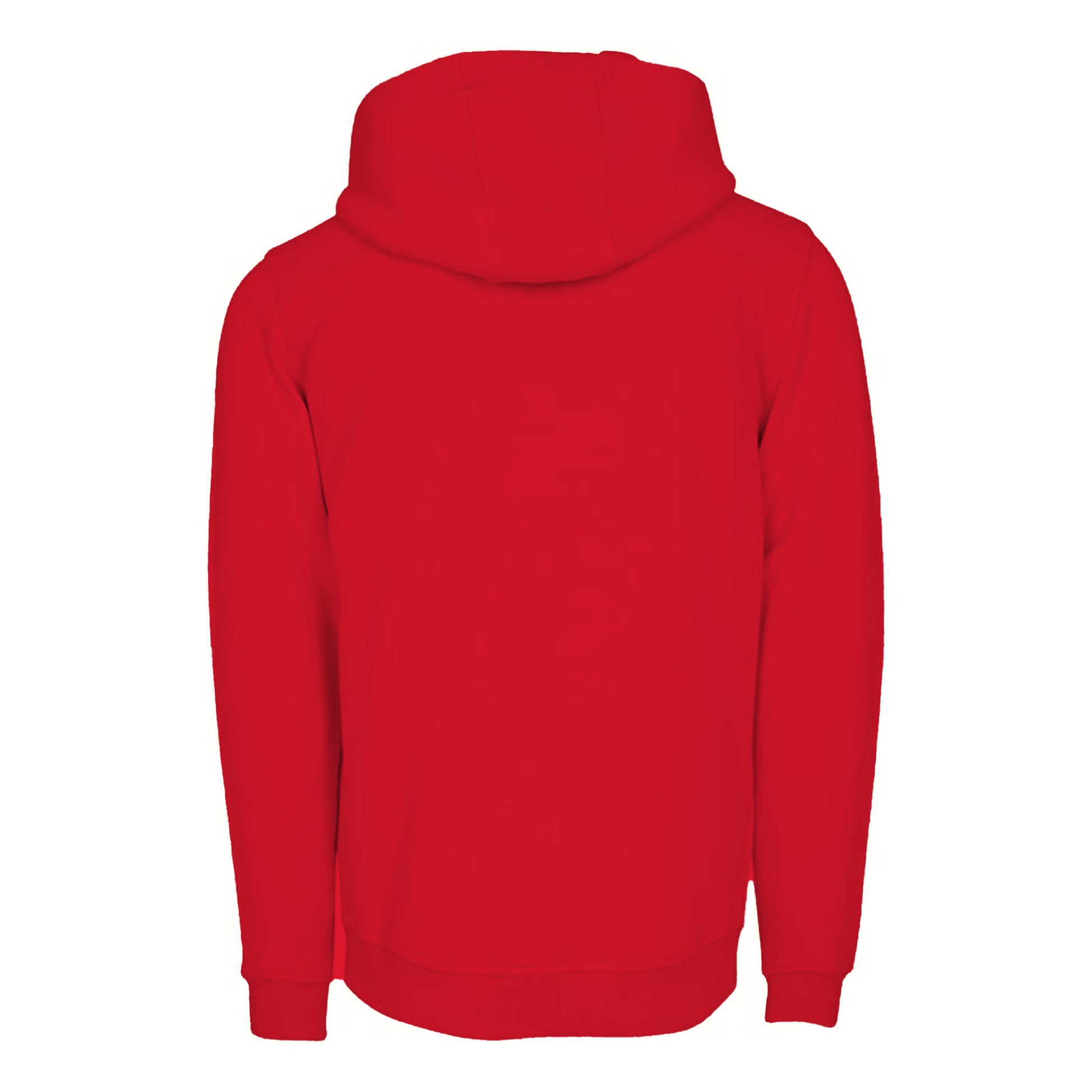 Red - Back - Build Your Brand Mens Heavy Pullover Hoodie