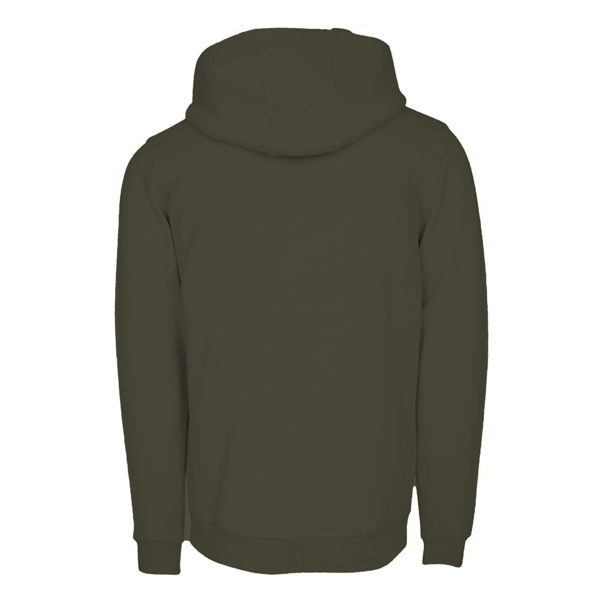 Olive - Back - Build Your Brand Mens Heavy Pullover Hoodie