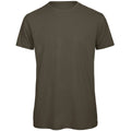 Khaki Green - Front - B&C Mens Organic Tee