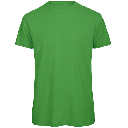 Real Green - Front - B&C Mens Organic Tee