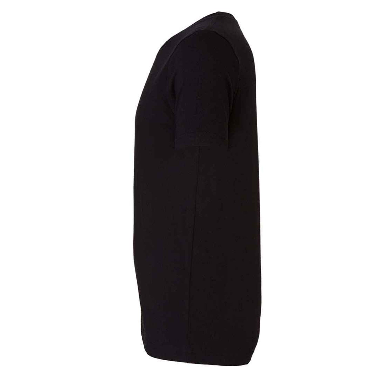 Black - Side - Bella + Canvas Unisex Jersey Crew Neck T-Shirt