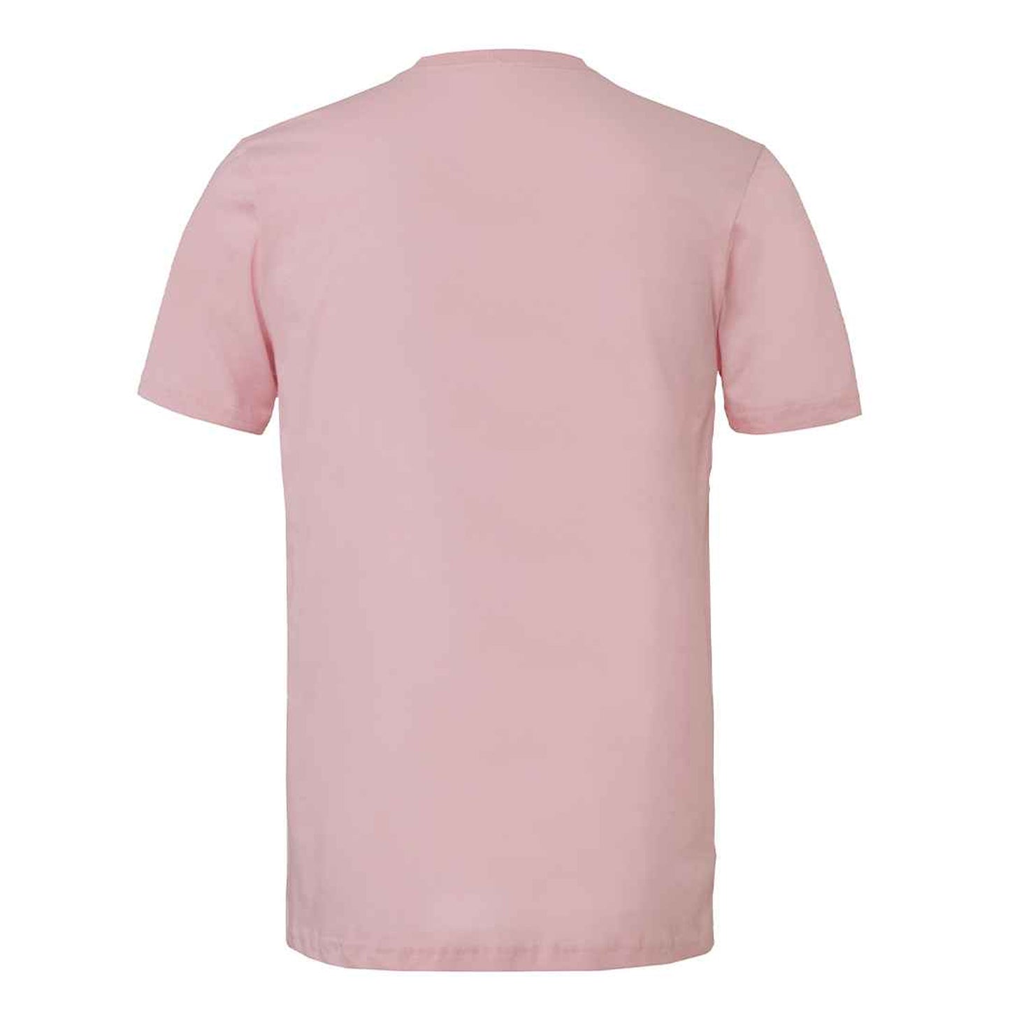 Pink - Back - Bella + Canvas Unisex Jersey Crew Neck T-Shirt