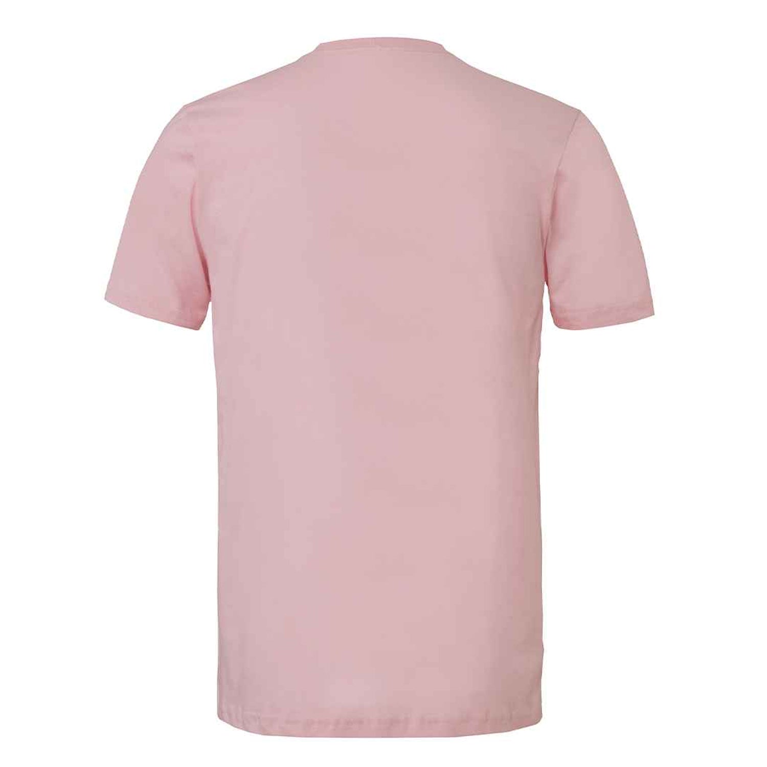 Pink - Back - Bella + Canvas Unisex Jersey Crew Neck T-Shirt