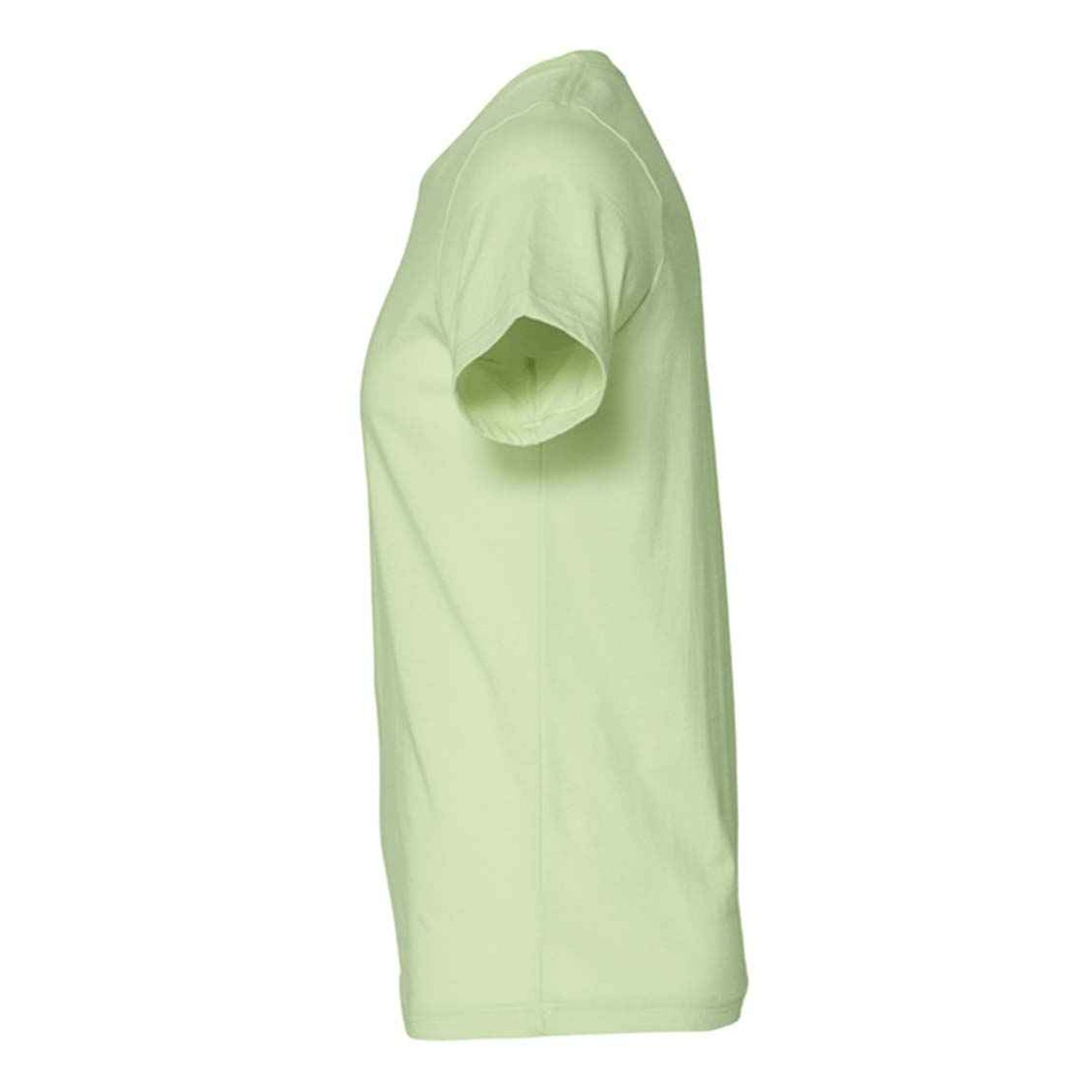 Spring Green - Side - Bella + Canvas Unisex Jersey Crew Neck T-Shirt