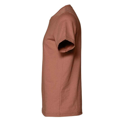 Terracotta - Side - Bella + Canvas Unisex Jersey Crew Neck T-Shirt