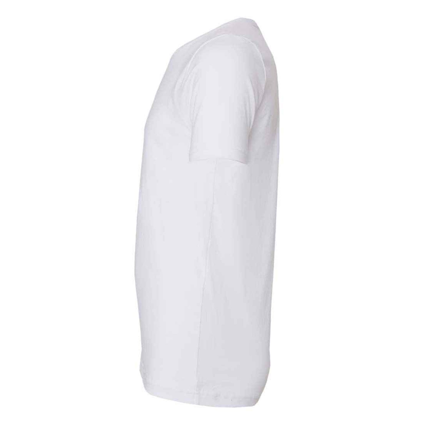 White - Side - Bella + Canvas Unisex Jersey Crew Neck T-Shirt