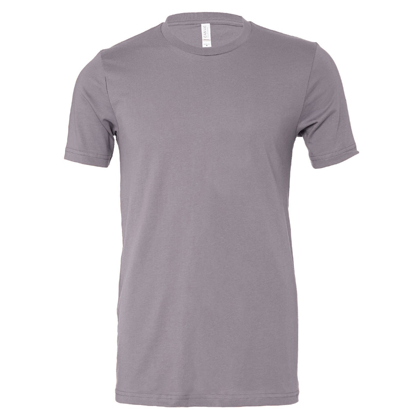 Storm Grey - Front - Bella + Canvas Unisex Jersey Crew Neck T-Shirt